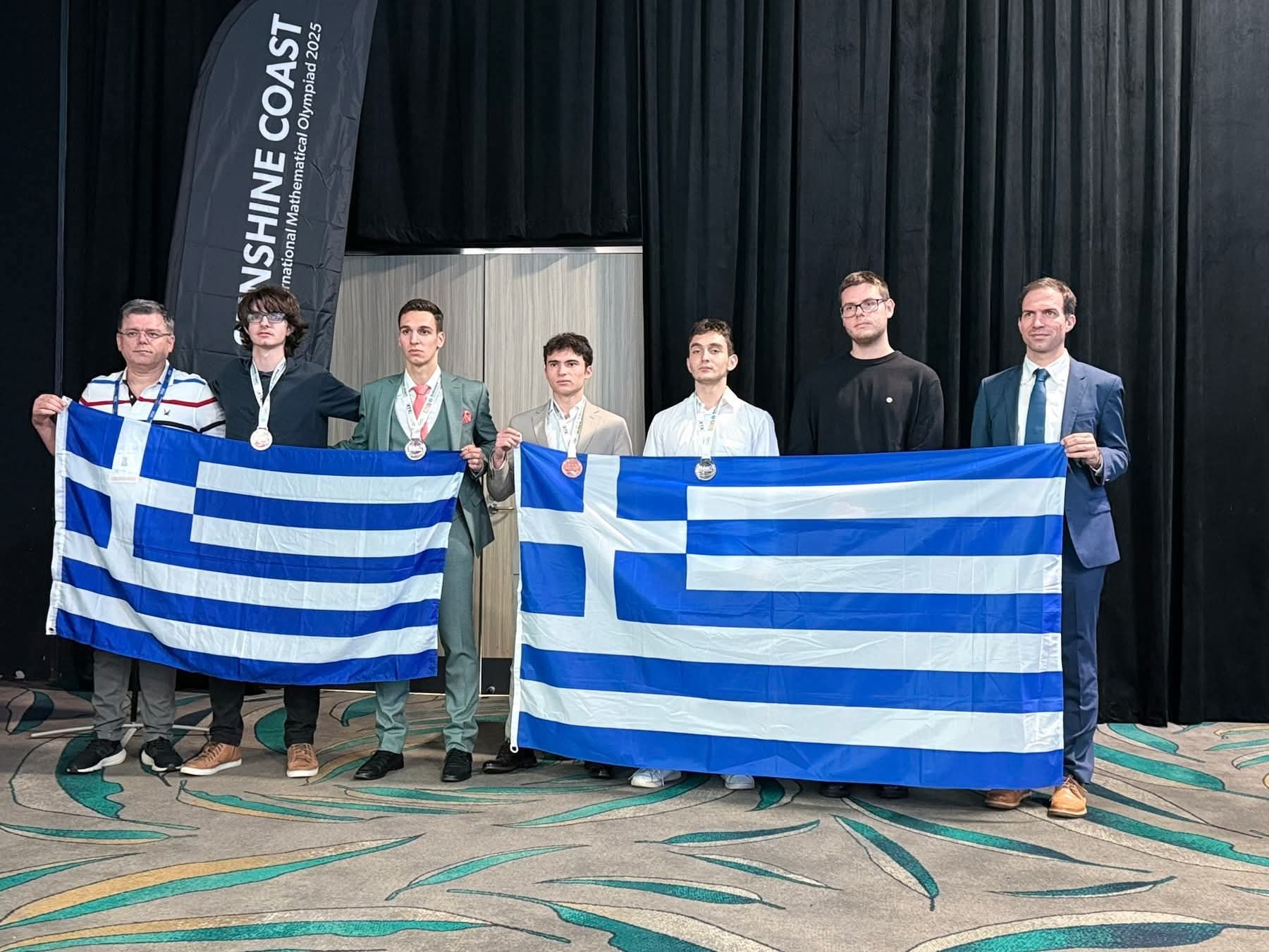 Lazaros, an 11th Grade student at Mandoulides Schools, Thessaloniki at the 66th International Mathematical Olympiad (IMO) 2025